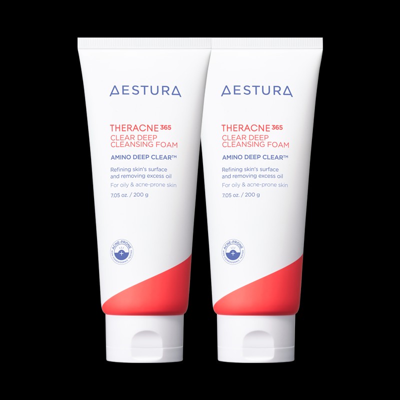 Astra [에스트라][더블] 테라크네365 클리어 딥 클렌징 폼 200g*2EA [Astra][Double] Terracne365