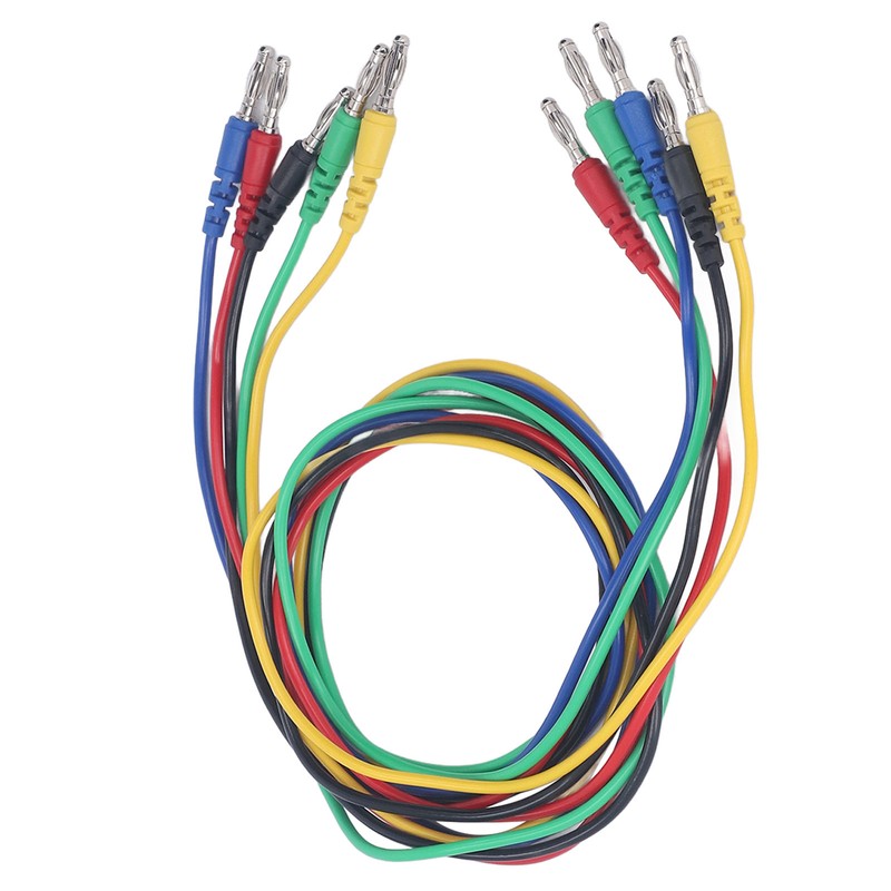 Magnetic Test Leads Kit Soft Flexible 5 Colour 4mm Banana