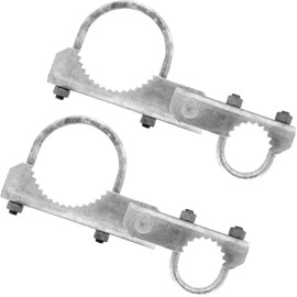 Chain Link Fence 180 Degree Commercial Duty Gate Hinge - for 4" Outside Diameter Gate Post/Pipe & 1-5/8 Thru 1-7/8" Gate Frames. Chain Link Post Gate Hinge - Includes Hinge U Bolts - 2 Hinge Assy.