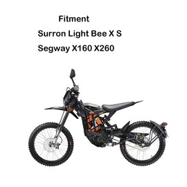 Rear Cusion Fenders Water Transfer Carbon Fiber Pattern Rear Wheel Front Fenders for Surron Light Bee X Off-road Electric Bike Motorcycle Accessories Sur-ron Parts