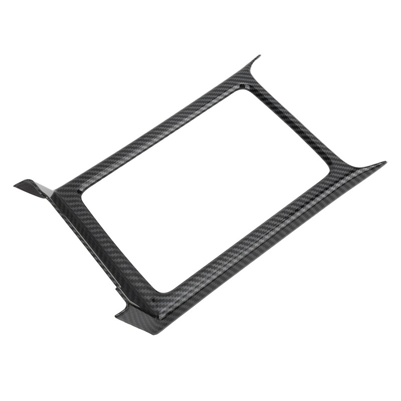 Central Console Water Cup Holder Trim Frame Carbon Fiber Style