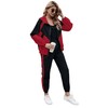 SweatyRocks Women's 2 Piece Outfits Long Sleeve Full Zip Jacket