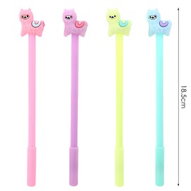 12 Lamb Neutral Pens, Cute Cartoon Animals, Student Stationery, Black Ink, Office School