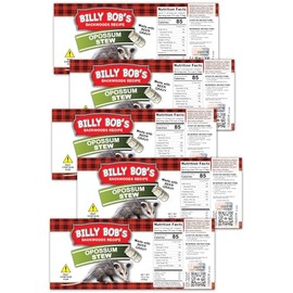 Redneck Opossum Stew Novelty Soup Can Labels - FUNNY Joke Gift or Prank - Party Decorations, Supplies Favors - Birthday, Xmas Stocking Stuffer, White Elephant, Secret Santa - Backwoods Hillbilly (5)