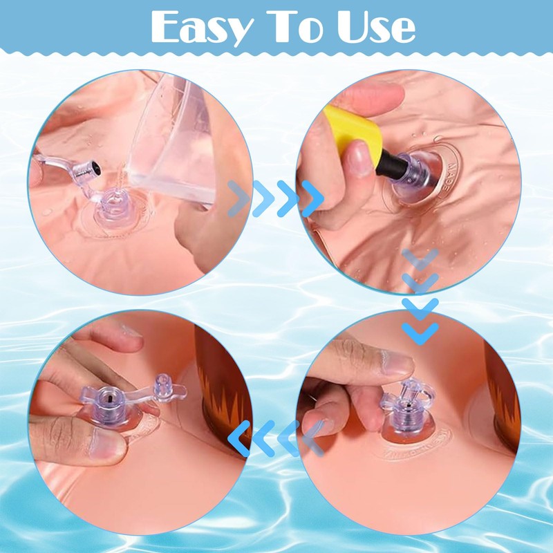 CUVZORA Pack of 2 Inflatable Toys, Beach Swimming Pool Toy,