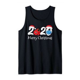 Quarantine Christmas 2020 Gift, Funny Merry Christmas Idea Tank Top