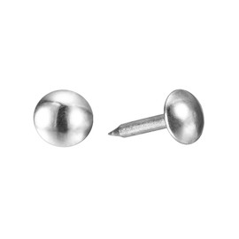 sourcing map Upholstery Tacks Nail Pins Furniture, 500Pcs 6.4x13mm Thumb Tack Pins Assortment Kit Carbon Steel for Home Sofa DIY Decorative Nail Heads Nails, Silver Tone