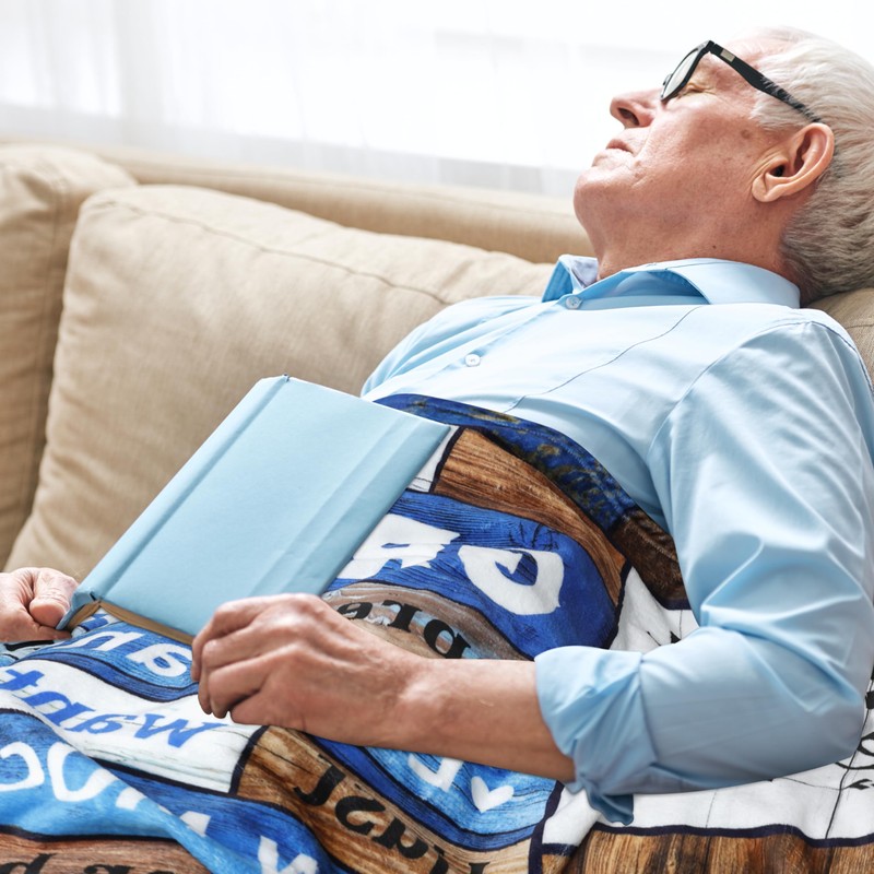 Ciuyxof Gifts for Grandpa, Best Grandpa Gifts Throw Blankets, Grandpa