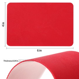 Ashoesert Red Bottoms Sole Protector,Shoe Sole Protector for Christian Louboutin High Heels, Anti Slip Shoe Grips Pads Compatible with Louboutin Shoes -2 Pairs（6.0"×4.0",Red）