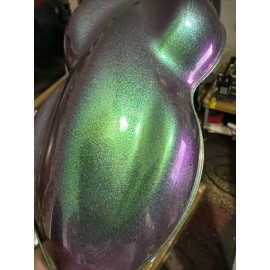 Unbranded Airbrush PAINT 4oz GREEN To PURPLE Flip Flop JOKER  Chameleon pearl 1:1 Mix Solv
