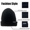 Fullsheild 2pcs Merino Wool Beanie Warm Winter Thick Ribbed Cap