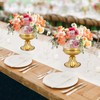 AZXTOSPEZ Gold Compote Vases for Centerpieces: Wedding Flower Vase for