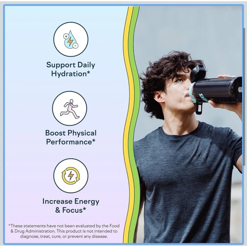 Feel Goods Hydration Hero Electrolytes LEMON LIME 15 Packets Exp
