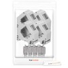kwmobile Keystone Module and DIN Rail Adapter Set - Fits
