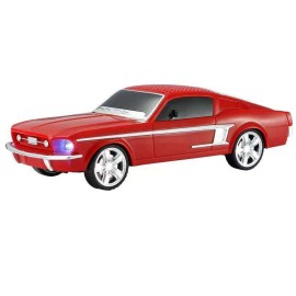 Universal New Ford Mustang 1967 Bluetooth Portable Speaker w/ LED Light USB/AUX/FM Radio - Red