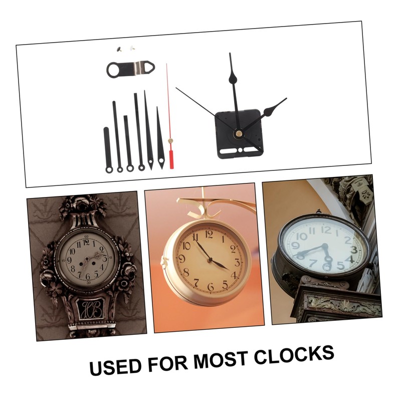 WHAMVOX 1 Set Silent Clock Movement with Classic Metal Hands