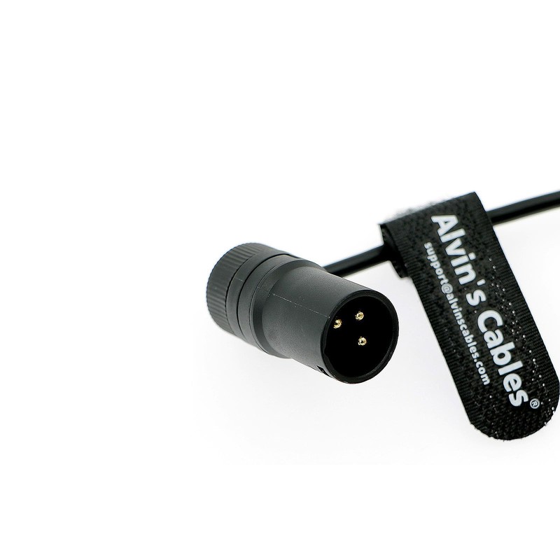 Alvin's Cables Rotatable Low Profile XLR 3 Pin Male to
