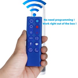 Replacement Remote Control Compatible for Dyson HP02 HP03 Pure Hot + Cool Air Purifier Heater Heat/Cool Fan (Blue)