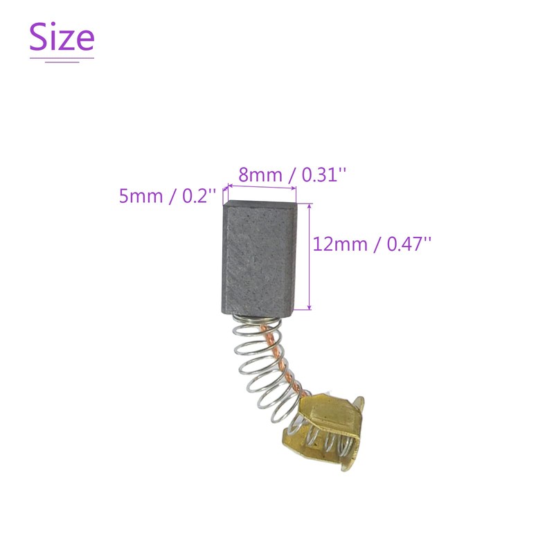 DMiotech 4pcs 5mmx8mmx12mm Carbon Brush for Electric Motor