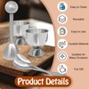 vibedor 9 Pack Egg Cracker Topper Set, 4 Stainless Steel