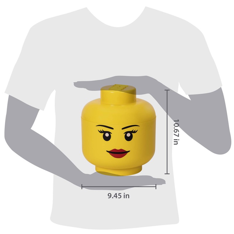 Room Copenhagen Girl Storage Head, Polypropylene, Large