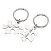 Puzzle Partner Keyring with Engraving of Your Desired Set of