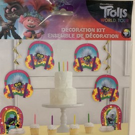 Hasbro Trolls Birthday Party Decorations,  Kit 7 Pieces