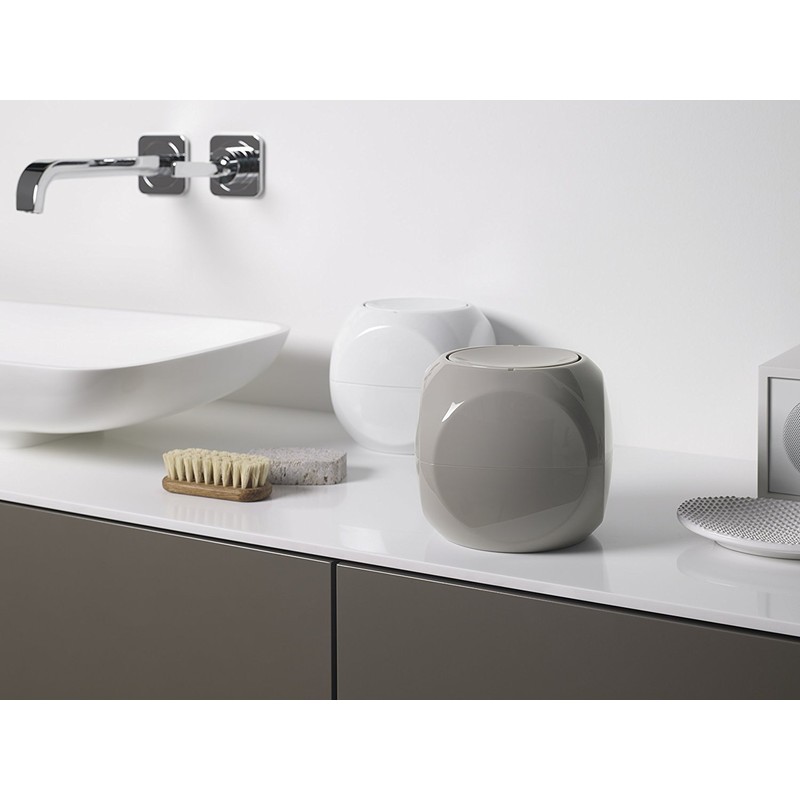 Spirella Bathroom bin, Black, 14 x 14 cm