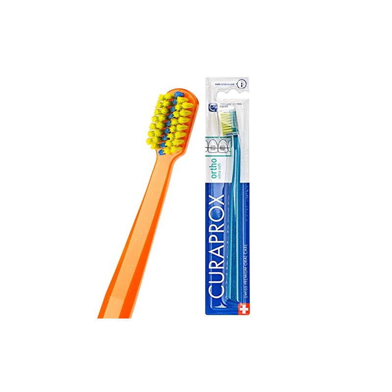 Cepillo de dientes de ortodoncia Curaprox CS 5460: cuidado de