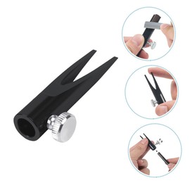 Ipetboom 2pcs Manual Makeup Pencil Sharpener Dual U-Shaped Slots for Eyebrow and Lip Liners for School and Office Use Stylish Black and Pink Colors