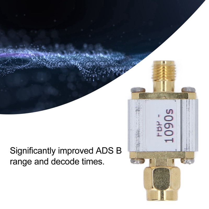 Bandpass Filter ADS B 1090MHz Centre Frequency 30MHz Bandwidth SMA