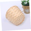 STOBAZA 16pcs Woven Basket Storage Basket Rustic Rattan Vase Flower