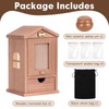 Cat Urn for Ashes with House-Shaped Design & Magnetic Photo