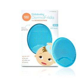 Frida Baby DermaFrida The SkinSoother Baby Bath Brush| Cradle Cap Brush for Babies, Baby Essential for Dry Skin, Cradle Cap Treatment and Eczema, 2 Pack