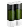 Dual Head Liquid Soap Dispenser Wall Mount Shampoo Dispenser for