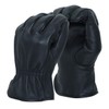 MEN`S FULL GRAIN BLACK DEERSKIN LEATHER GLOVES UN-LINED (American Fur)