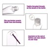 HATTIE 50Pack Travel Plastic Clear Keychain Bottles 50ml/2oz Portable Leakproof