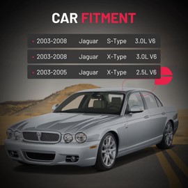 BDFHYK Ignition Coil Pack UF435 and Iridium Spark Plugs SP479 Compatible with Jaguar 2003-2008 S-Type 2001-2008 X-Type 2001-2005 X-Type 2.5L 3.0L V6 UF435T GN10327 C2S11480,Set of 6