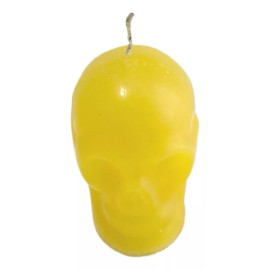 CEB Veladora De Cráneo Grande Amarillo