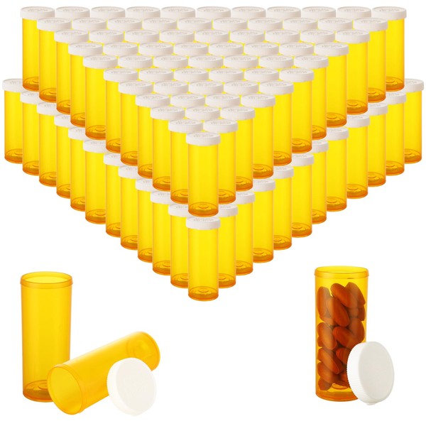YOUNTHYE YOUNTHYE 100PCS Small Pill Bottle 8 Drams Pill Bottles
