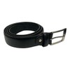 Men's Leather Belt, Black Trouser Belts for Men, 1.25" Wide,