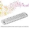 Harmonica Comb Part 12Hole Chromatic Scale Comb Frosted Silver Lightweight