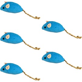 5Pcs Blue Catnip Toy, Catnip Toys Balls, Teaser Toy Mouse Shape Interactive Lightweight Relieve Boredom Pet Teething Toy Cat Supplies Blue Interested Catnip Toys