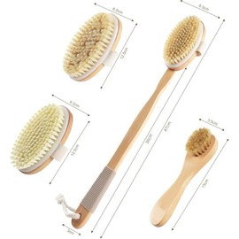Cepillo Exfoliante Corporal en Seco 4Piezas