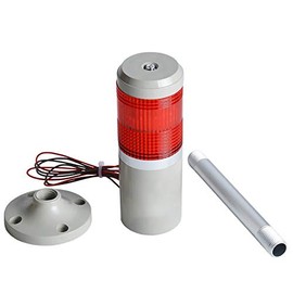 Vogueing Tool 12V Red Normally Bright LED Warning Light Silent Alarm Beacon Light for Automotive, Workship and Residential Area