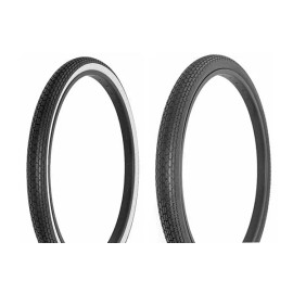 F&R Bicycle Tire 26 X 2 X 1-3/4 Bicycle Tire FIT S7 RIMS Small Brick Style Tread - Black/White (Single)