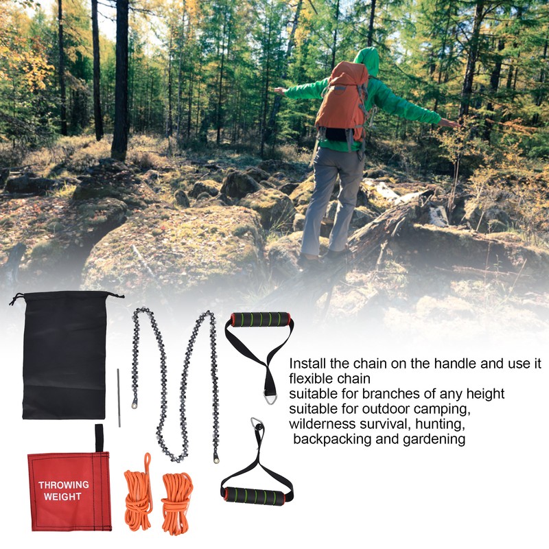 High Reach Hand Chain Saw 48inch Compact Portable Rope Saw