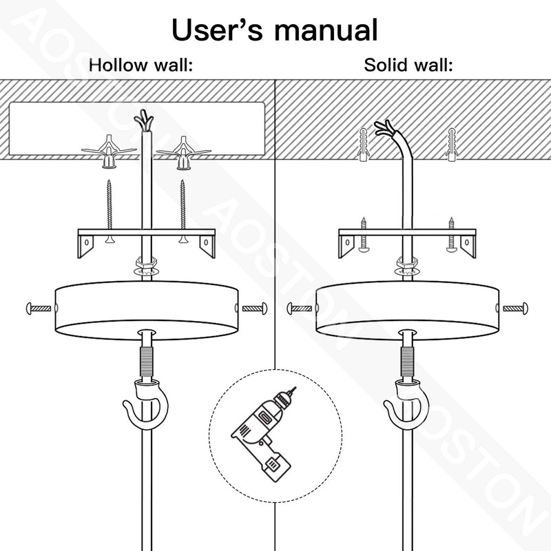 Ceiling Canopy Kit, Chandelier Canopy, Pendant Light Canopy Kit, Ceiling