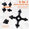 LEONTOOL Drill Chuck Key, Set of 6, Drill Chuck Handle,