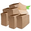 Brown Organic Unbleached Z-Fold Paper Towels 1250ct | 100% Post-Consumer